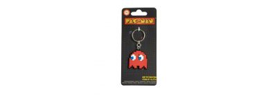 Llavero hule liso Pac-Man rojo