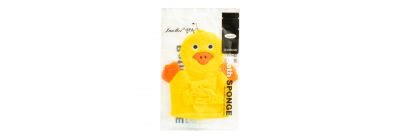 Esponja para bano figura pato amarillo