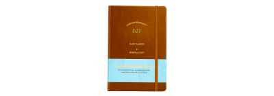 Agenda daily planner 160h marron