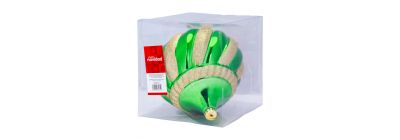Esfera navideña escarchada
