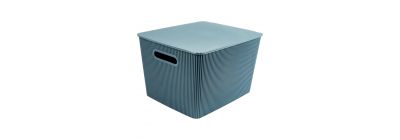 Caja organizadora plástica gris