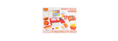 Bloque armable plástico tasty fast food 498pzas +6a multicolor