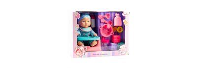 Muñeca bebé con accesorios