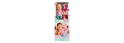Muñeca bebé cute baby con accesorios 12pulg +18m multicolor
