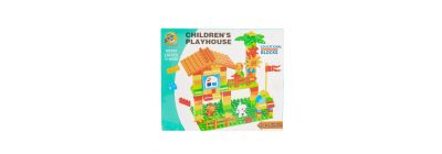 Bloque armable plastico childrens playhouse 136pzas +3a multicolor