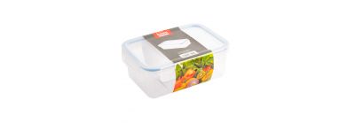 Recipiente plastico 1.1l rectangular viva home 19x13x7cm