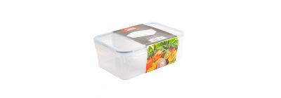 Recipiente plastico 4 l rectangular viva home 28x20x10.2cm