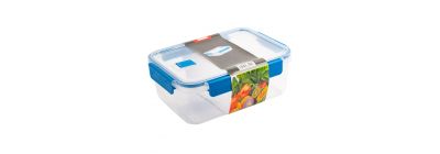 Recipiente plastico 2500 ml viva home 25.3x19x10.1cm