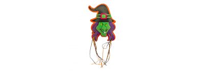 Figura colgante cabeza bruja