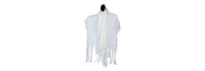 Espectro colgante de tela blanca