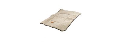 Cama para mascota afelpada gris negro