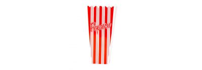 Recipiente estampado popcorn 10x19.7cm 1.1l blanco+rojo