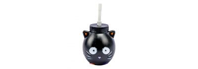 Envase figura gato compacto