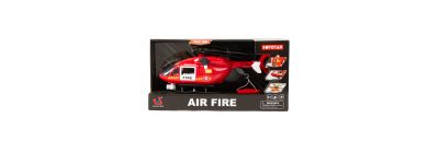 Helicóptero air fire con accesorios con luz y sonido +3a