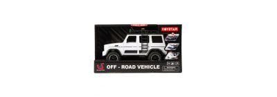 Carro off road con luz y sonido +3a blanco