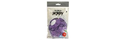 Globo látex liso cromado 12pulg morado
