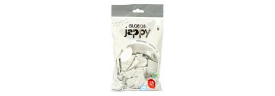 Globo látex liso cromado 12pulg 25und