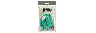 Globo látex liso cromado 260pulg verde