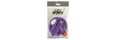Globo látex liso cromado 260pulg purpura