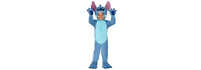 Disfraz infantil afelpado Stitch L azul
