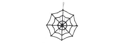 Telaraña colgante con textura