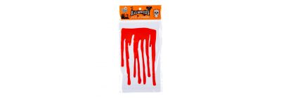 Sticker plástico sangre rojo