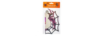 Roseta cartón araña morado
