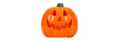 Calabaza LED redonda naranja