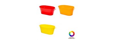 Maceta metálica ovalada surtido