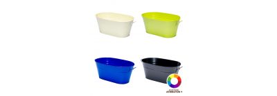 Maceta metálica ovalada surtido