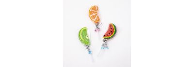 Paleta figura fruta azucarada