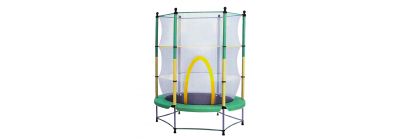 Trampolín metálico individual 140x163cm multicolor surtido