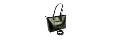 Bolso casual para dama negro y plateado