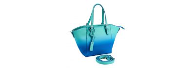 Bolso casual para dama celeste y azul