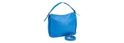 Bolso casual para dama celeste y plateado