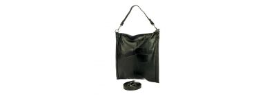 Bolso casual para dama negro y plateado