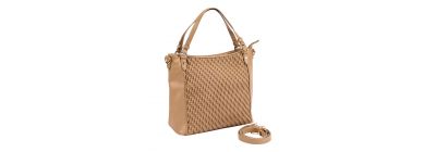Bolso casual para dama beige y dorado