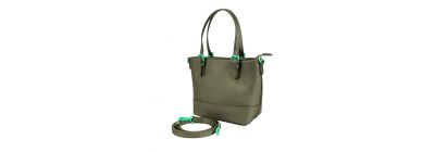 Bolso casual para dama gris y turquesa