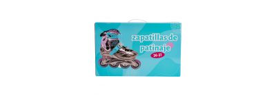 Patines en linea 4 ruedas 34-37 multicolor