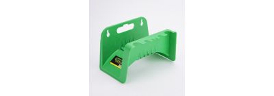 Porta manguera para pared verde