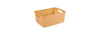 Cesta almacenamiento beige