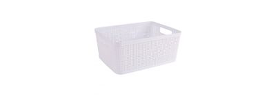 Cesta almacenamiento blanca