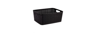 Cesta para almacenamiento negro