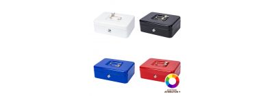 Caja metálica con cierre y asa