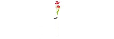 Lámpara flor luz solar led 80cm surtido