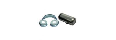 Set audífono inalambrico y parlante bluetooth
