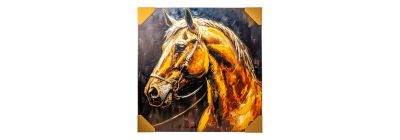 Cuadro caballo multicolor decorativo