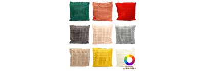 Cojín afelpado con relieve