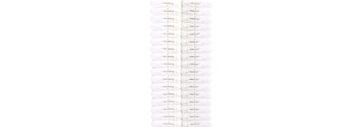 Prensa para ropa con relieve 6cm 34und blanco