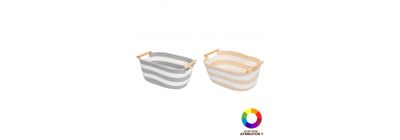 Cesta cuerda con asa madera